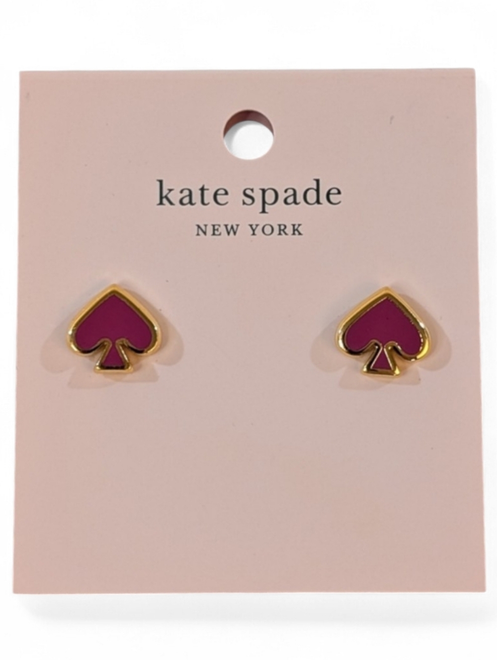 Kate Spade New York Pink Everyday Spade Earrings